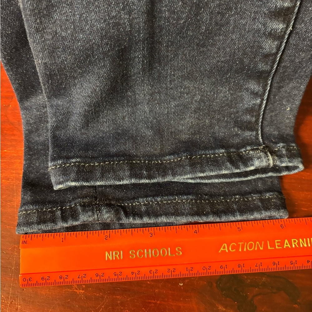 Good American Jeans Always Fits Size 6-12 Dark Blue Tapered Leg High Waist - Picture 8 of 11